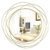 Wandspiegel Goldene Ringe rund dekorativer Gold Rahmen für Badezimmer, Waschtisch, Wohnzimmer oder Schlafzimmer, 68,1 x 68,1 cm