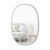 Wandspiegel – Ovaler Spiegel für Diele, Flur, Zimmer, Raum, Badezimmer, runder moderner Wohnzimmerspiegel Grau 61x91 cm