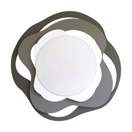 Design-Spiegel 100% Made in Italy - aus Eisen, 83 x 80 cm - Anthrazit, Schiefer und Weiß