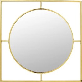 Goldrahmen Wandspiegel Modernes edles Design in hochwertiger Qualität Kare Design Spiegel Stanford Frame Gold 90