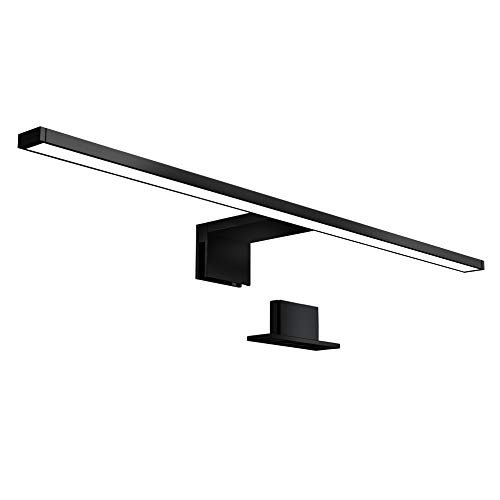 Badezimmerlampe Spiegellampe Spiegelleuchte Leuchte Badspiegel Black LED modern 60 cm Schwarz einfache Installation