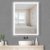 Badezimmerspiegel mit Beleuchtung, 60x45 cm Led Spiegel, Wandspiegel mit Touch Schalter, 3 Lichtfarben dimmbar, Antibeschlag