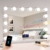 Bluetooth großer Spiegel mit Beleuchtung Dimmer LED Leuchten Schminkspiegel mit Licht, Hollywood Spiegel Kosmetikspiegel Vergrößerungsspiegel Tischspiegel mit USB