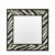 Designer Luxus Wandspiegel 100 x H 100 cm - Luxus Spiegel Zebra Muster elegant modern zeitlos Flur Eingang Casa Padrino