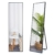 Ganzkörperspiegel 150x40cm Rechteckig Schwarz Metallrahmen Standspiegel für Schlafzimmer Spiegel groß wandspiegel