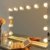 Hollywood Spiegel mit Beleuchtung Schminkspiegel mit Licht Makeup Spiegel mit LED Glühbirnen Tischspiegel Kosmetikspiegel 58X43cm