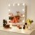 Hollywood Spiegel mit Led Beleuchtung Schminkspiegel Rahmenloser Frisiertisch-Kosmetikspiegel Glühbirnen Schminktisch Spiegel