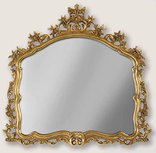 Luxus Barock Wandspiegel Gold - Prunkvoller Spiegel im Barockstil - Wohnzimmer Spiegel - Garderoben Spiegel - Möbel