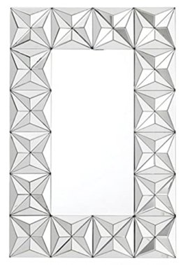 Luxus Wand Spiegel Art Deco mit Spiegelrahmen dekorative Muster Designerspiegel 120 x 80 cm - Wandspiegel Casa Padrino