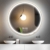 Runder LED Bad Spiegel Wandspiegel Badezimmerspiegel Dimmbar mit Zeitanzeige Wandspiegel, Antibeschlag Badspiegel, Touch Schalter