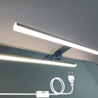 Spiegelleuchte mit Schalter für Badezimmer Spiegelschrank Lampe Licht Bad Spiegel 40cm 10w, 800lm naturweiß 4000K Mirror Light