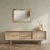 Wandspiegel mit Teakrahmen  - Naturfarben Garderobenspiegel Spiegel 100x70 cm Frisierspiegel Flurspiegel Barspiegel Hängespiegel Holzspiegel Teakholz