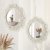Wandspiegel Sonne Mirror Art Deko Runder Spiegel Ornament für Wand Dekoration Home Schlafzimmer Wohnzimmer