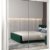 Weißer Spiegel Schwebetürenschrank mit Spiegeltüren Kleiderschrank mit Kleiderstange und Einlegeboden Schlafzimmer- Wohnzimmerschrank Schiebetüren Modern Design