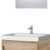 Waschtischunterschrank mit Waschbecken & Spiegel in Sonoma Eiche 50cm Badmöbel Set für Badezimmer Gäste WC