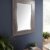 Natürlicher Holz Wandspiegel mit Holzrahmen Spiegel Akazie 100x70 grau lackiert dunkle Holzfarbe moderner Lifestyle exklusives Unikat