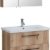 Modernes Badmöbel-Set Spiegelschrank mit Waschtisch Natur Holz Badspiegel Spiegel Badezimmer Möbel Schrank