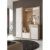 Schönes Flurgarderoben Set in Sonoma Eiche Holz Optik Weiß mit Spiegel moderne Kompaktgarderobe Eingangsbereich Flur Garderobe Braun