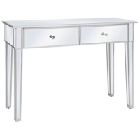 Spiegel Konsolentisch Verspiegelt MDF Glas Konsole Beistelltisch Flurtisch Spiegeltisch verspiegelt elegant