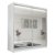 Weißer Kleiderschrank mit Spiegel 200 cm Schwebetürenschrank Flurschrank Schlafzimmerschrank - Modern Design weiß hell große Spiegeltüren