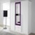 Stylischer Schlafzimmer Schrank Kleiderschrank Drehtürenschrank in Weiß / Brombeere Lila Farbe mit Spiegel 136 breit Jugendzimmer modern