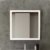 Badezimmer Spiegel 80cm matt weiß 80 cm Badspiegel modernes Landhaus Design elegant weißer Rahmen Flurspiegel Esszimmer Möbel