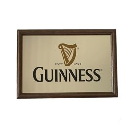 Guinness Bar Pub Kleiner Bedruckter Bar Spiegel NEU Barspiegel Wandspiegel mit Rahmen Sammlerstück