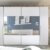 Eleganter Spiegel Kleiderschrank mit viel Stauraum – Vielseitiger Schwebetürenschrank in Weiß mit Spiegelfront 270 x 226 x 60 cm