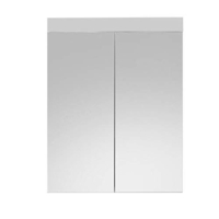 Moderner Badezimmer Spiegelschrank Spiegel 60 x 77 x 17 cm in Weiß / Weiß Hochglanz ohne Beleuchtung