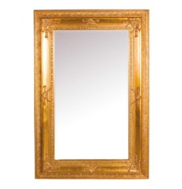 Barockspiegel in Gold massiver goldener Holzrahmen Spiegel im Vintage Look Flurspiegel