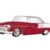 Retro Spiegel rotes Auto Cadillac Garderobenleiste als Auto Rot Silber Barspiegel