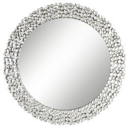 Wandspiegel Silber Runder Spiegel