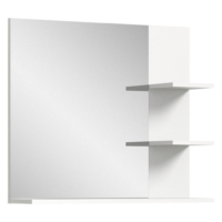 Moderner Badspiegel mit Ablage 80x70x16 cm weiß
