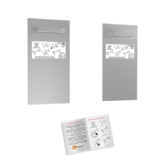 Spiegelbefestigung Set L 2 Stück Spiegelbleche 200x100 mm für das Aufhängen von Spiegeln Alu-Dibond - Spiegelhalter